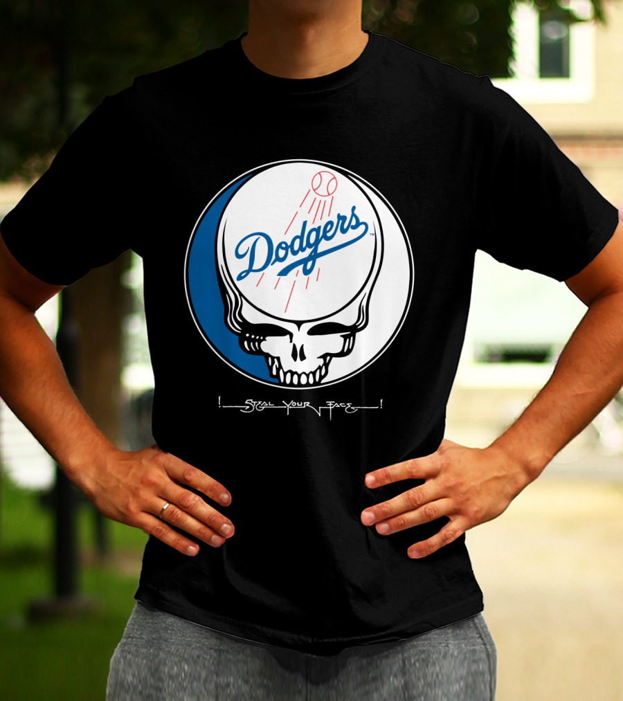 Grateful Dead Steal Your Face Dodgers T-Shirt
