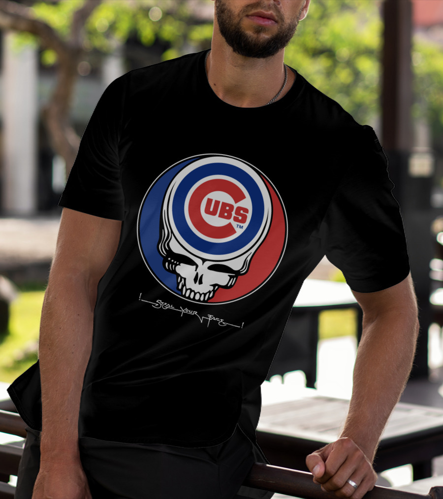 GRATEFUL DEAD Chicago Cubs Steal Your Face T-Shirt