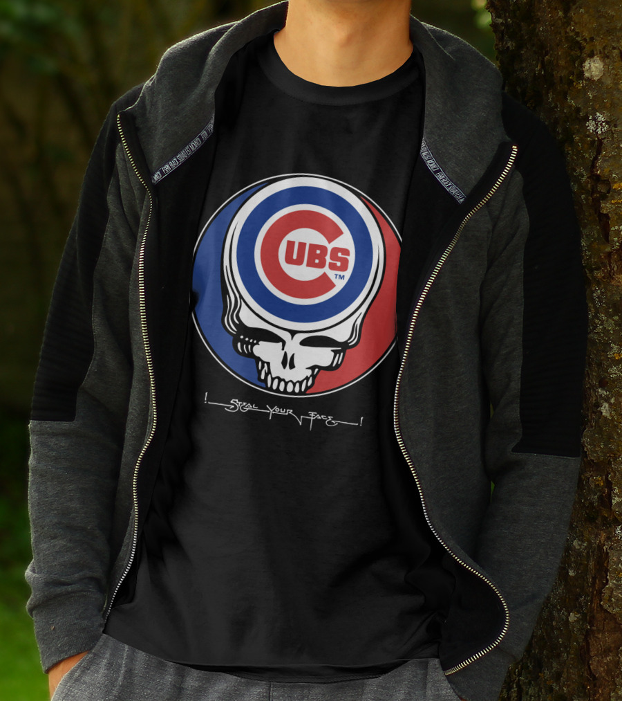 GRATEFUL DEAD Chicago Cubs Steal Your Face T-Shirt
