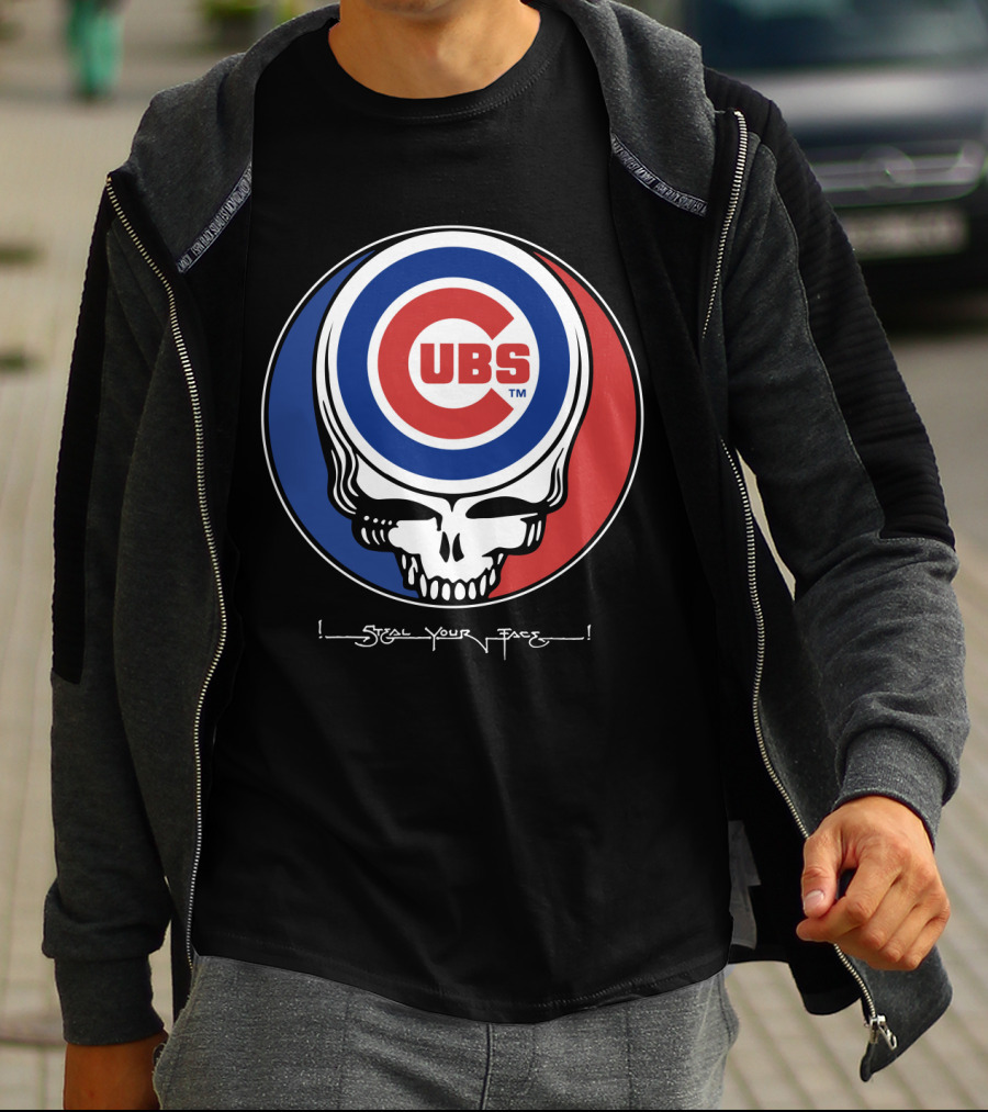 GRATEFUL DEAD Chicago Cubs Steal Your Face T-Shirt