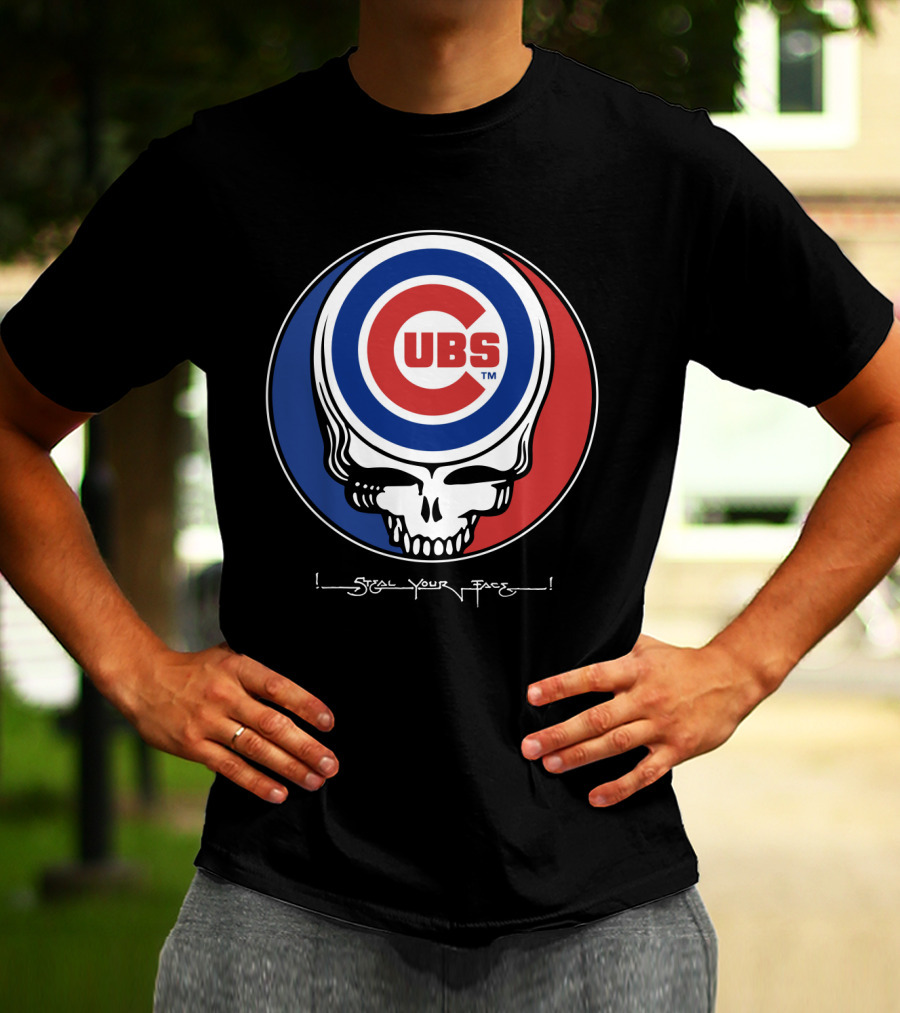 GRATEFUL DEAD Chicago Cubs Steal Your Face T-Shirt