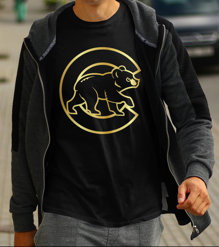 Chicago Cubs Gold Bear T-Shirt