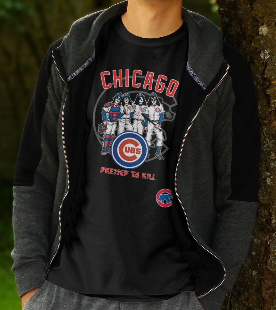 Chicago Cubs KISS Dressed To Kill Crossover T-Shirt