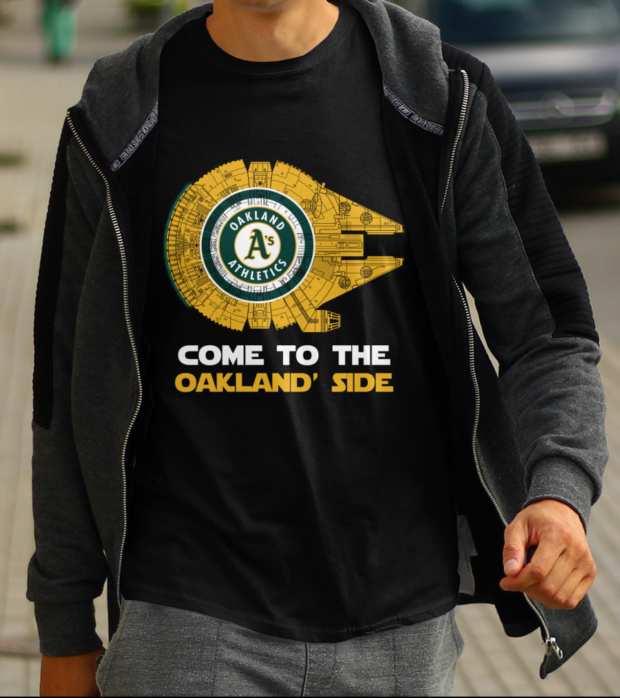 Oakland Athletics Millennium Falcon Come To The Oakland Side T-Shirt