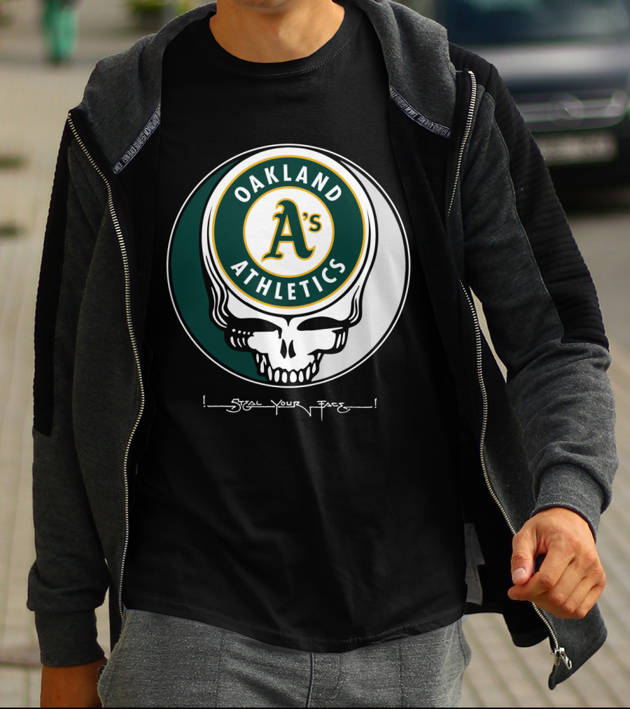 GRATEFUL DEAD Oakland Athletics Steal Your Face T-Shirt