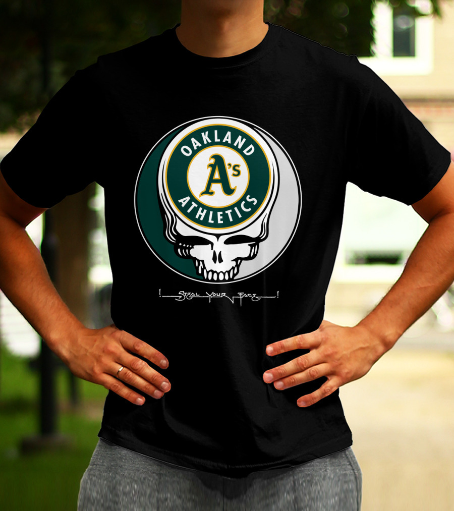 GRATEFUL DEAD Oakland Athletics Steal Your Face T-Shirt