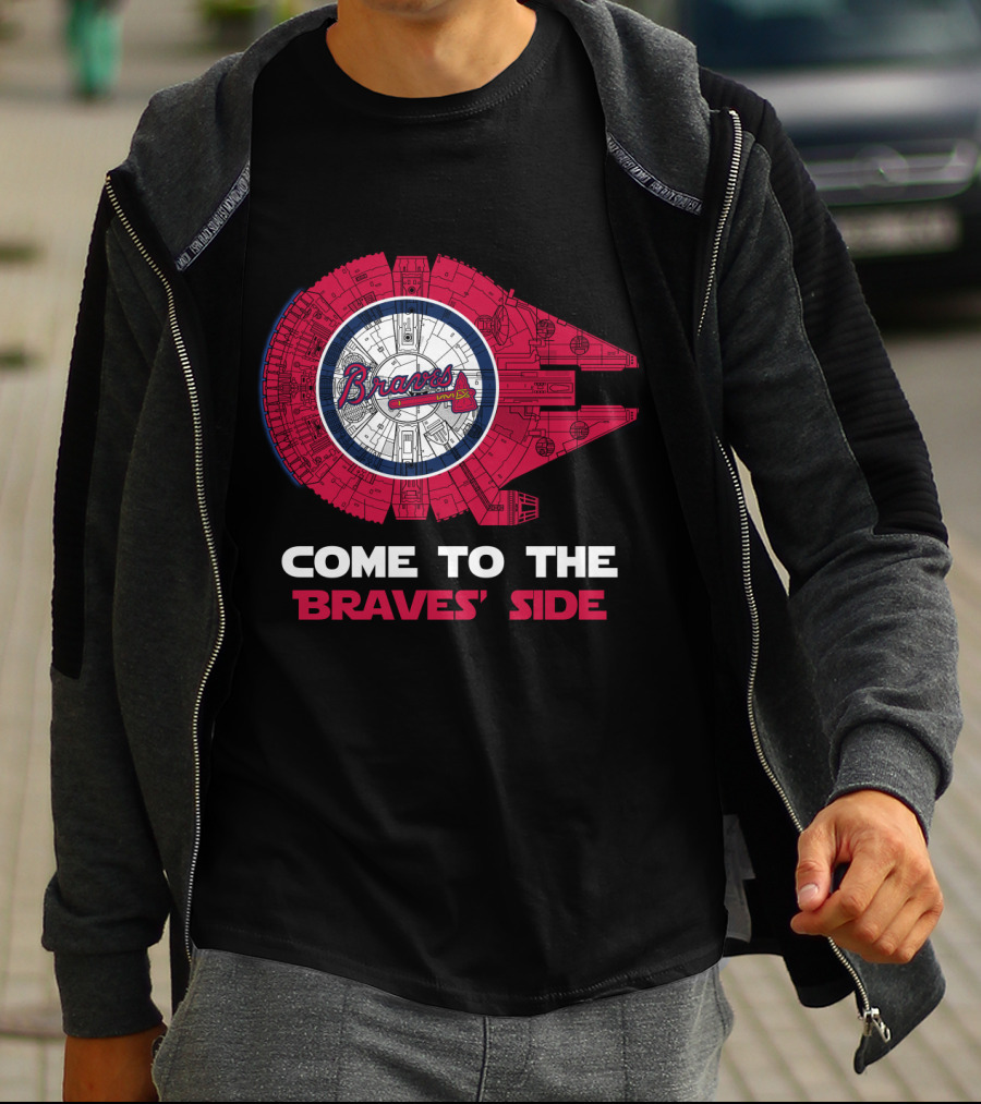 Braves Millennium Falcon Come To The Braves' Side T-Shirt