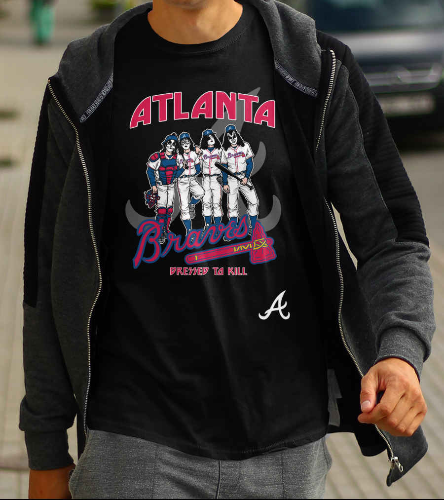 Atlanta Braves KISS Dressed To Kill T-Shirt