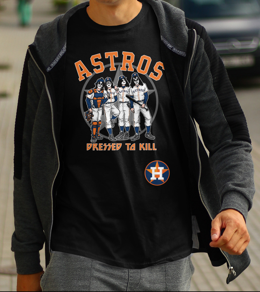 Houston Astros KISS Dressed To Kill Collaboration T-Shirt