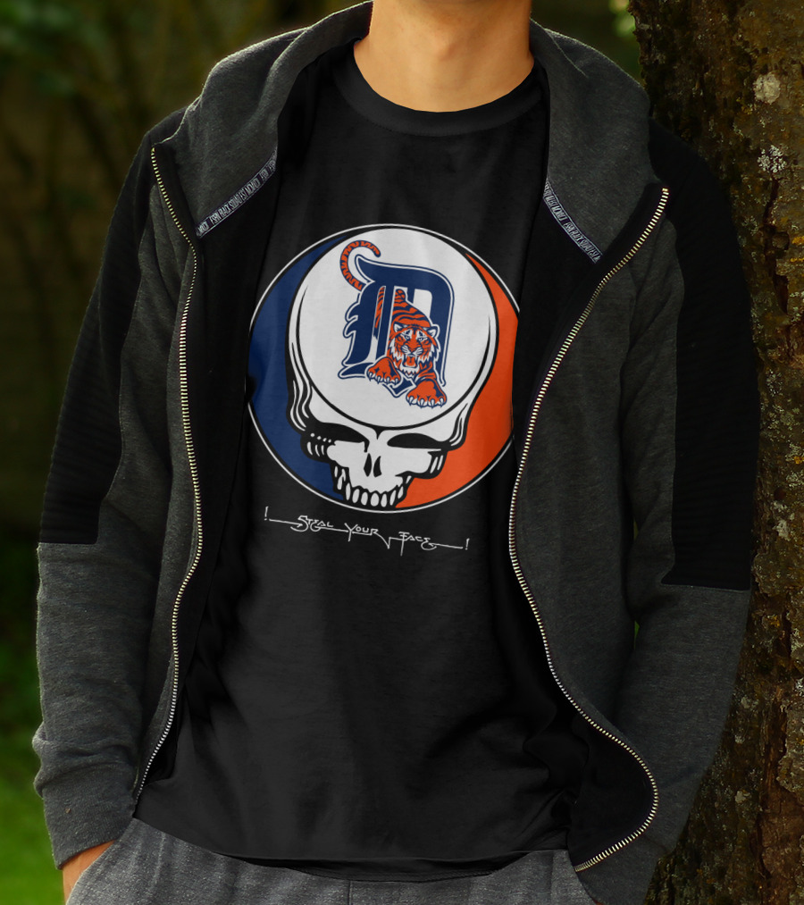 Grateful Dead Steal Your Face Detroit Tigers T-Shirt