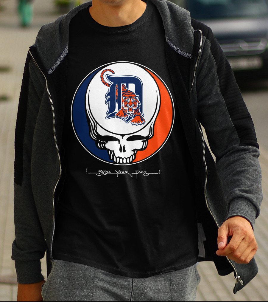 Grateful Dead Steal Your Face Detroit Tigers T-Shirt