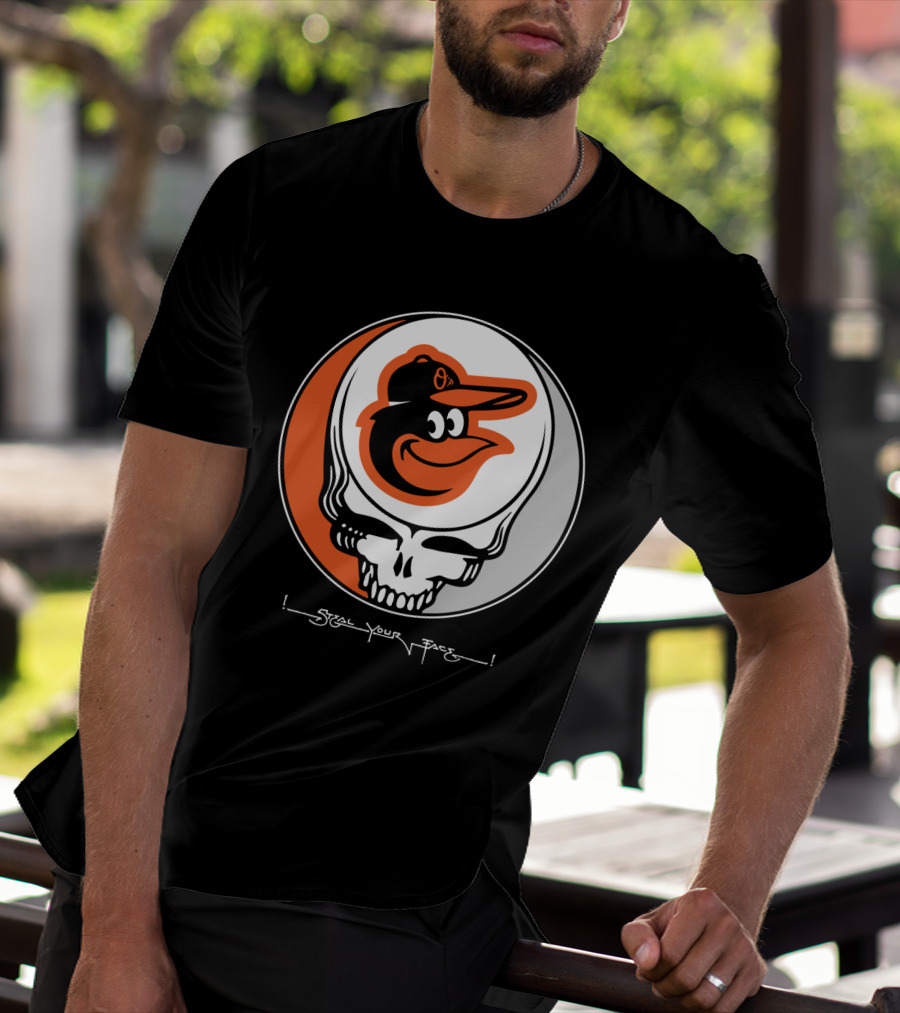Grateful Dead Steal Your Face Baltimore Orioles T-Shirt