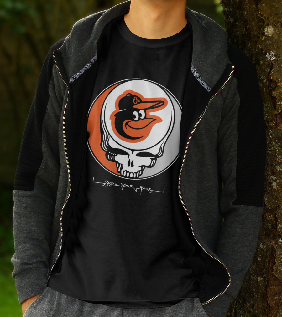 Grateful Dead Steal Your Face Baltimore Orioles T-Shirt