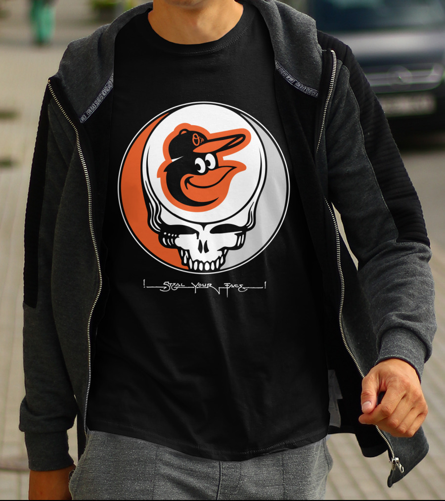 Grateful Dead Steal Your Face Baltimore Orioles T-Shirt