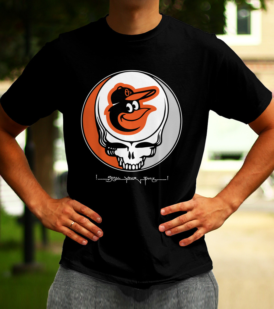 Grateful Dead Steal Your Face Baltimore Orioles T-Shirt