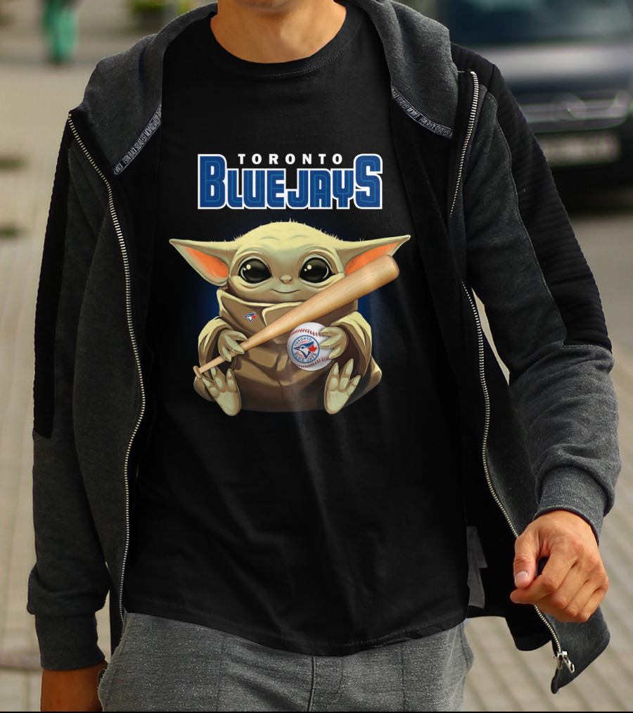 Toronto Blue Jays Baby Yoda Baseball T-Shirt