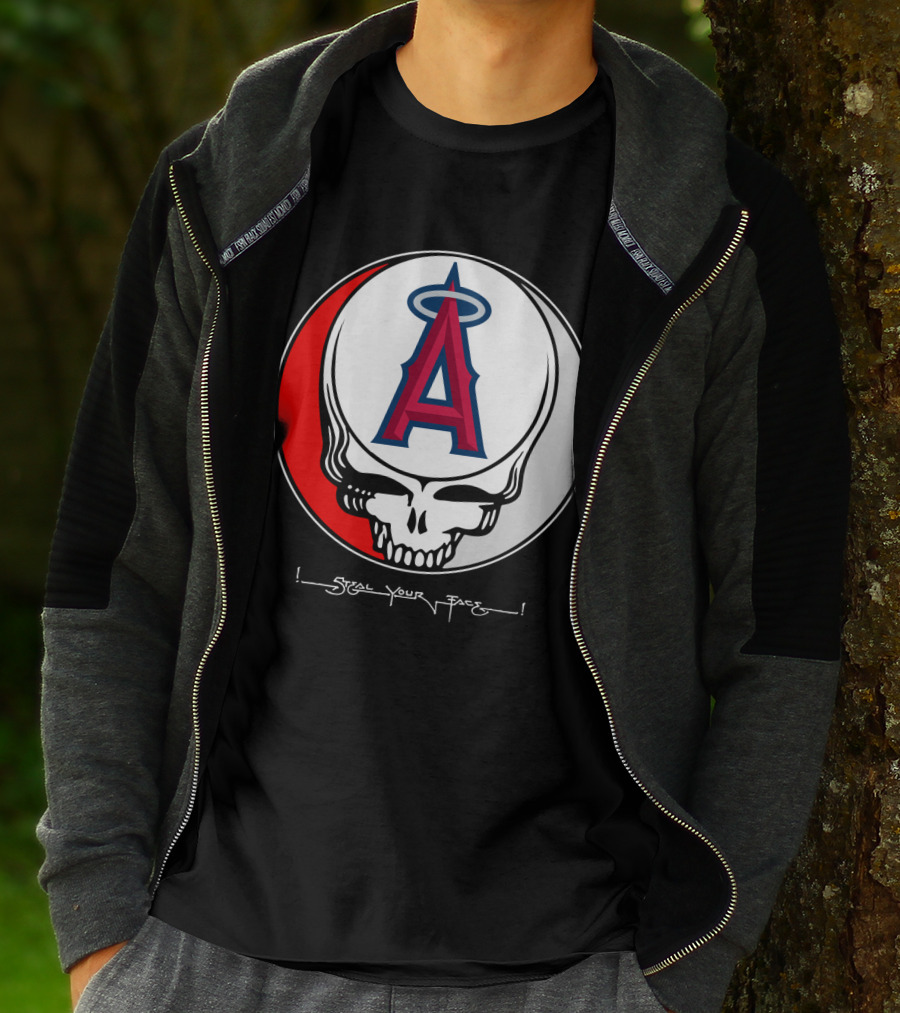 GRATEFUL DEAD Steal Your Face Los Angeles Angels Of Anaheim T-Shirt