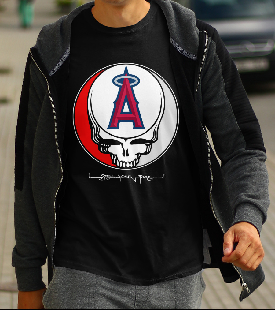 GRATEFUL DEAD Steal Your Face Los Angeles Angels Of Anaheim T-Shirt
