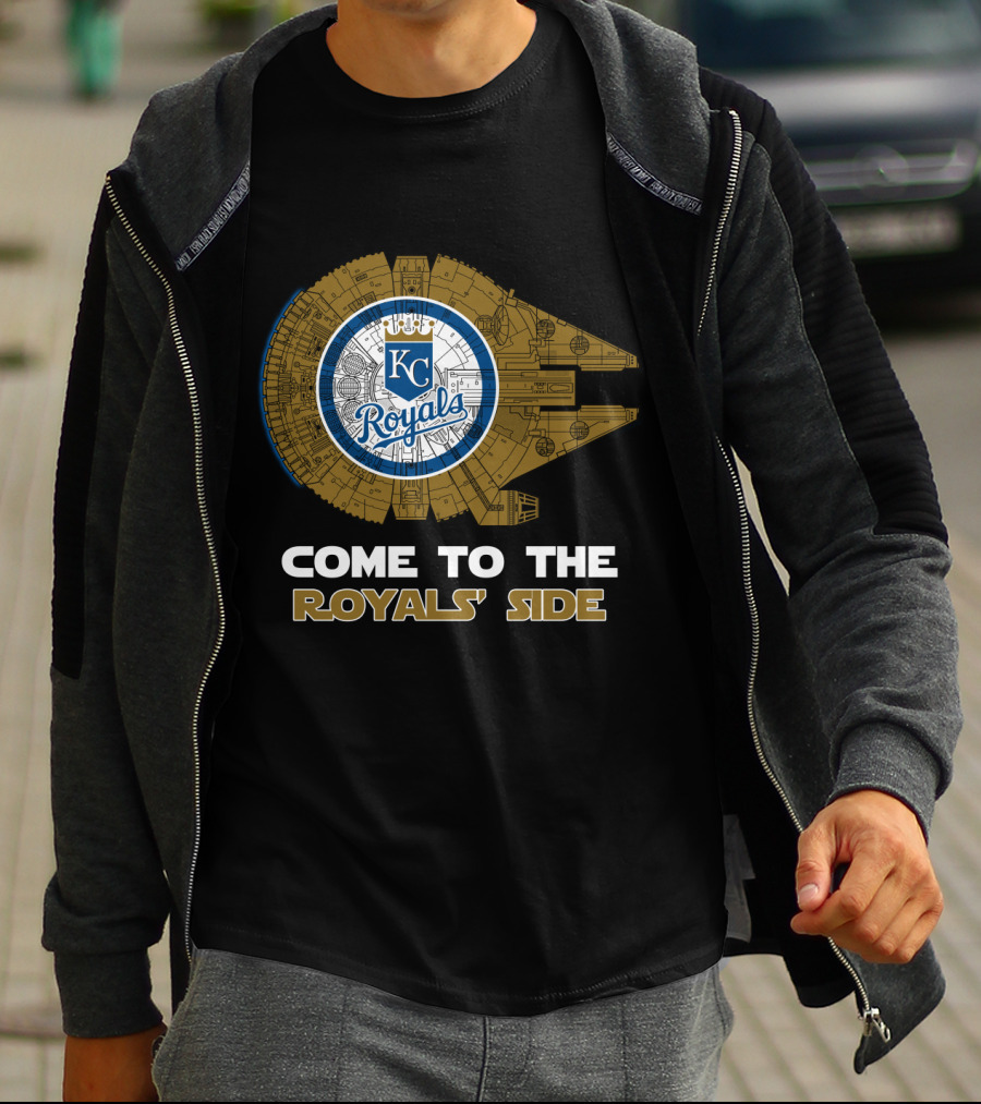 Kansas City Royals Come To The Royals' Side Millennium Falcon T-Shirt