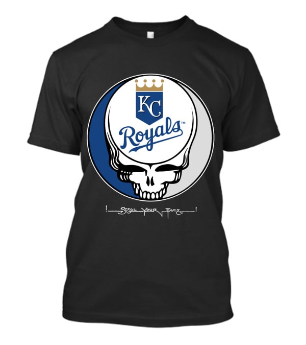 GRATEFUL DEAD Steal Your Face KC Royals T-Shirt