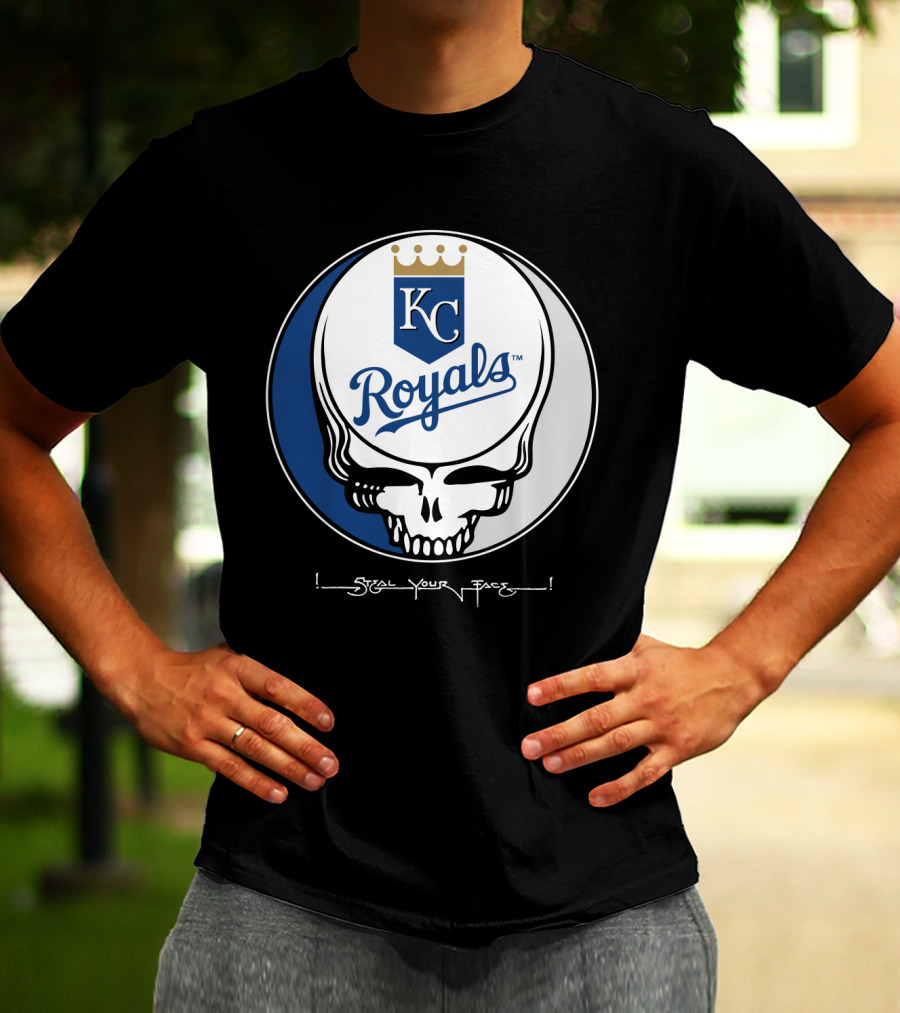 GRATEFUL DEAD Steal Your Face KC Royals T-Shirt