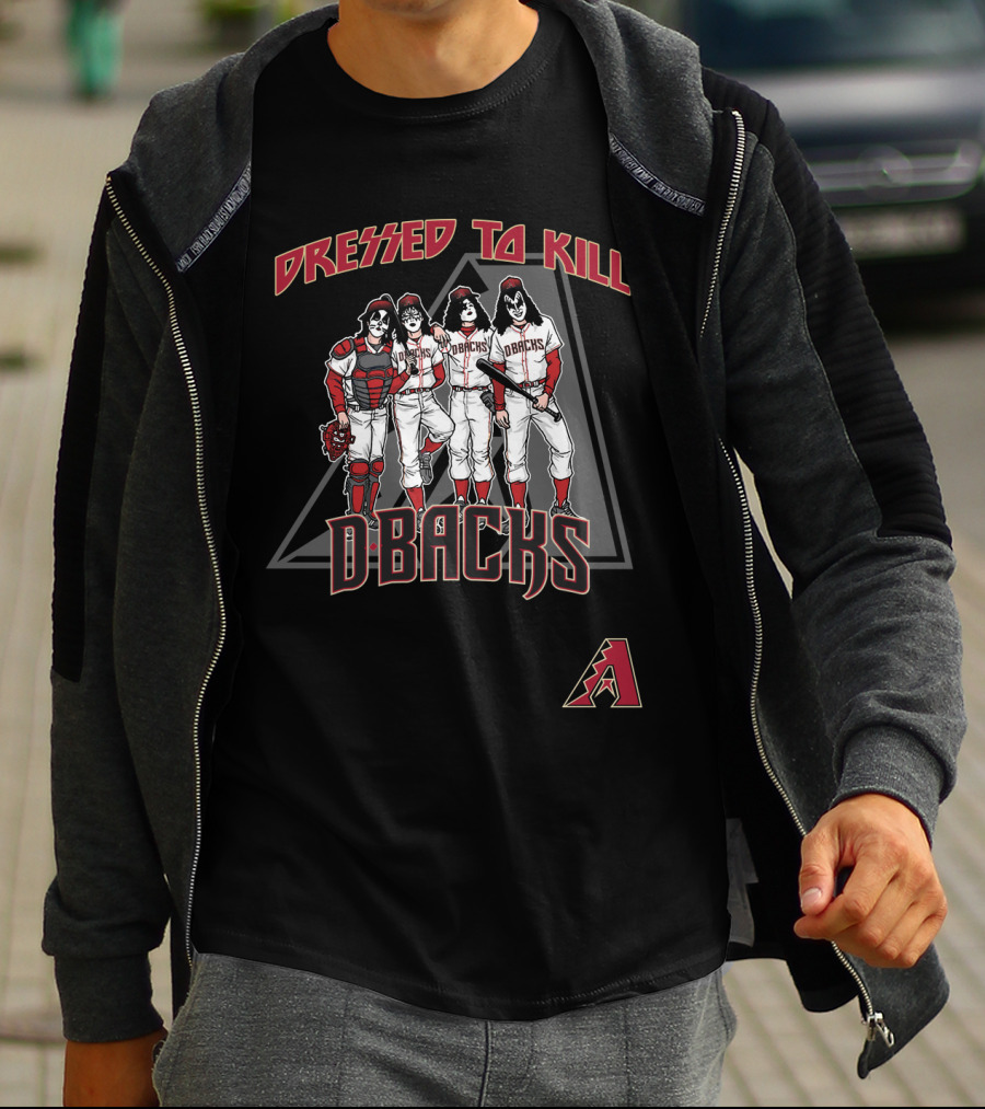 Dressed To Kill Arizona Diamondbacks Dbacks KISS Baseball Uniforms T-Shirt