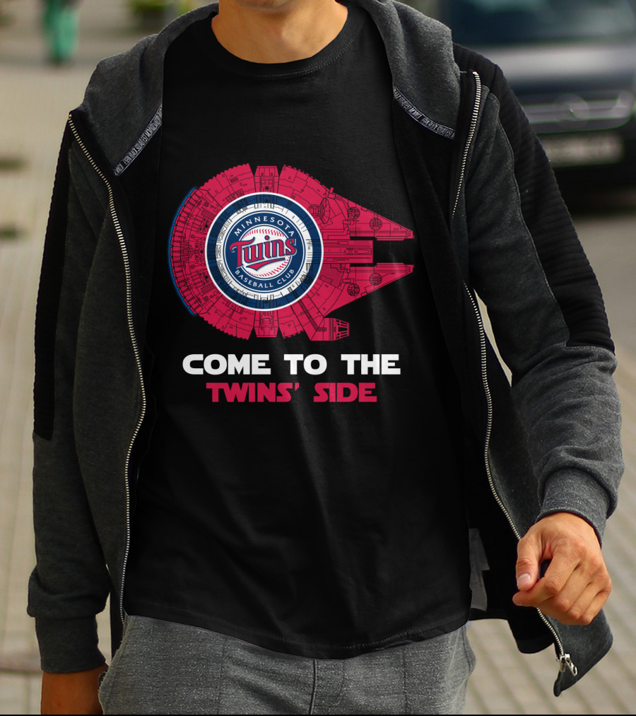 Minnesota Twins Baseball Club Come To The Twins' Side Millennium Falcon T-Shirt