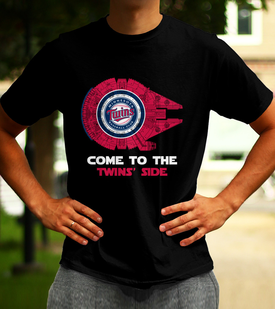 Minnesota Twins Baseball Club Come To The Twins' Side Millennium Falcon T-Shirt
