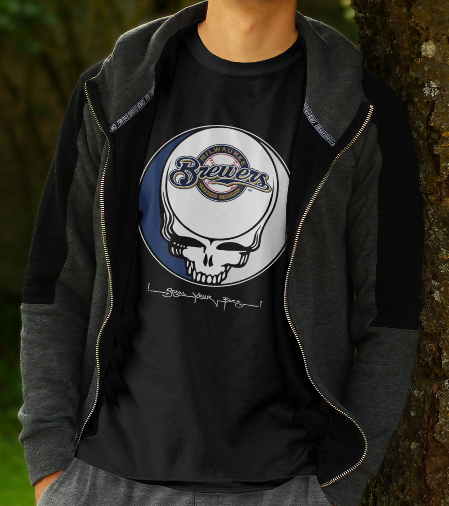 Milwaukee Brewers Steal Your Face Grateful Dead T-Shirt