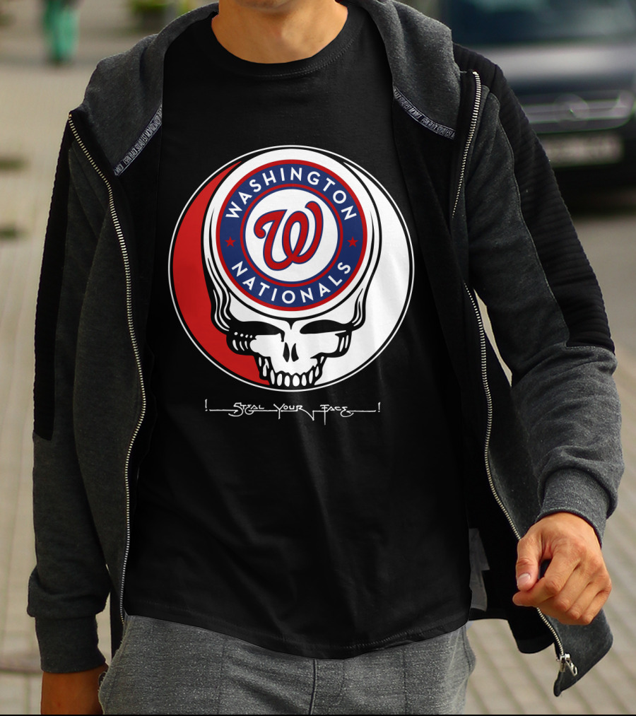 Washington Nationals Grateful Dead Steal Your Face T-Shirt