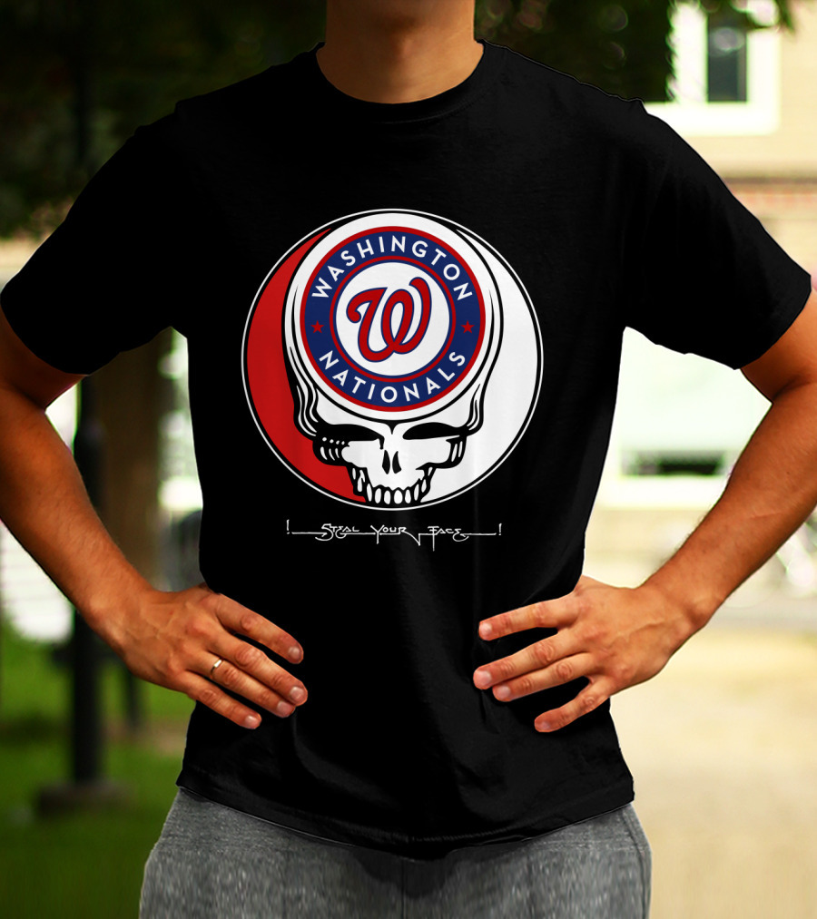 Washington Nationals Grateful Dead Steal Your Face T-Shirt