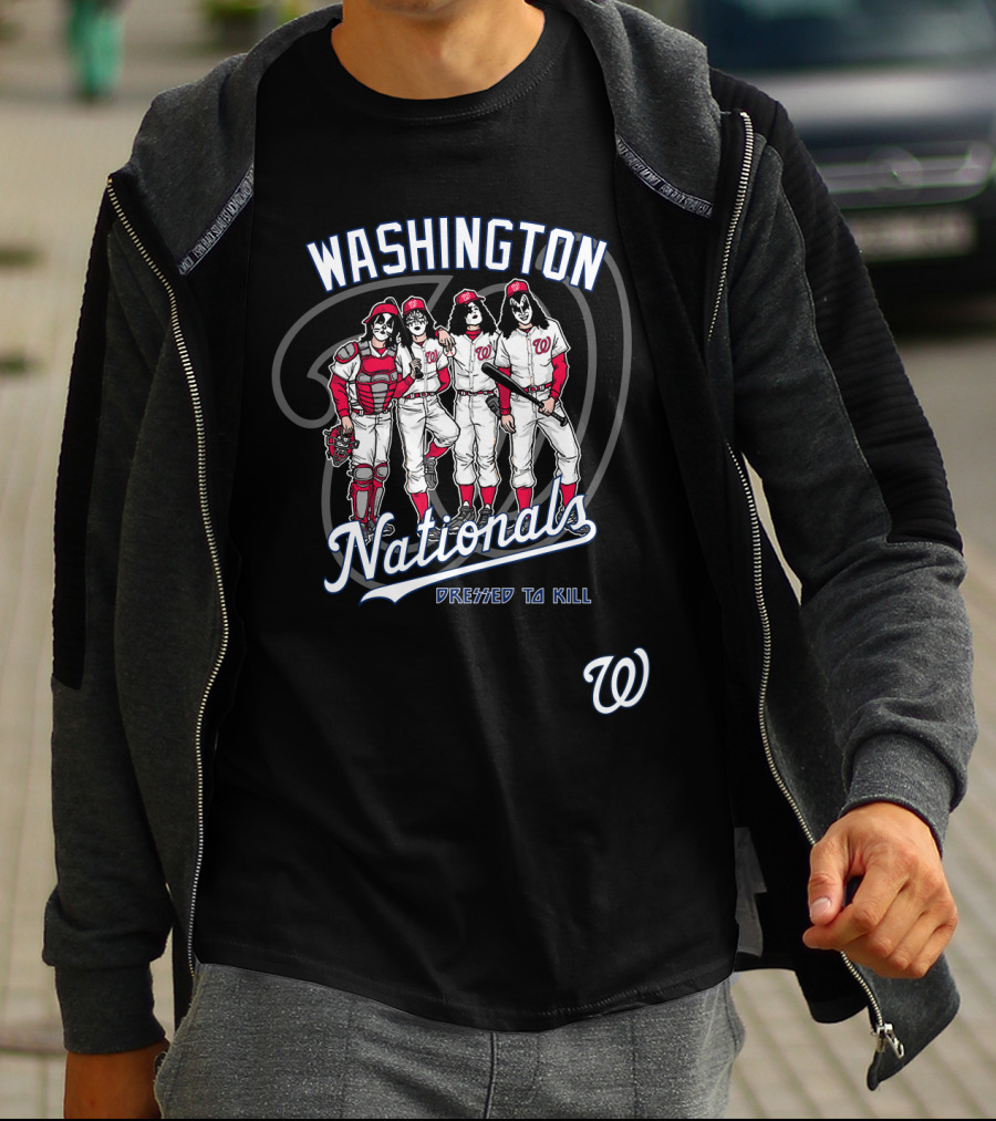 Washington Nationals KISS Dressed To Kill Baseball Edition T-Shirt