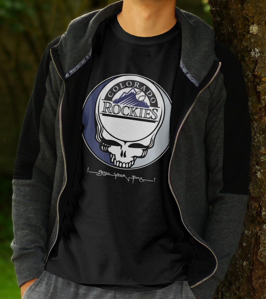 GRATEFUL DEAD Colorado Rockies Steal Your Face T-Shirt