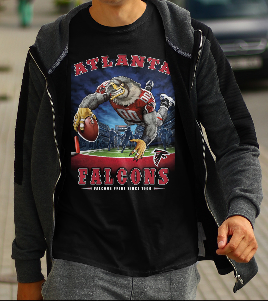 Atlanta Falcons Pride Since 1966 Nfl End Zone Football Falcon T-Shirt