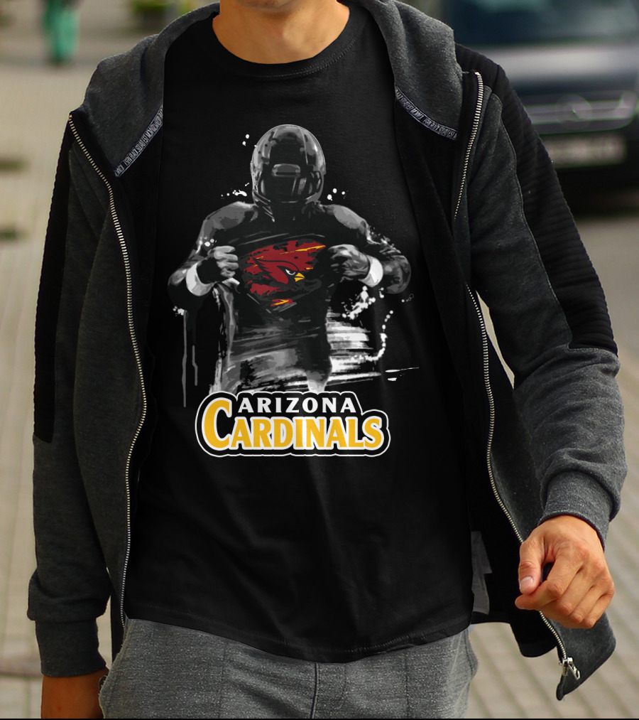 Arizona Cardinals Football Hero Emblem Reveal T-Shirt
