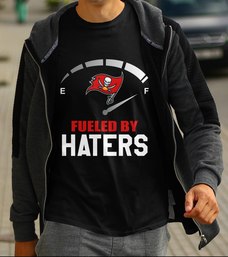 Fueled By Haters Tampa Bay Buccaneers Football Logo Stadium Energy T-Shirt