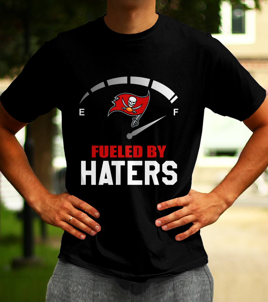 Fueled By Haters Tampa Bay Buccaneers Football Logo Stadium Energy T-Shirt