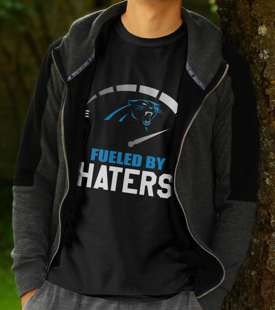 Carolina Panthers Fueled By Haters Full Tank Gauge T-Shirt