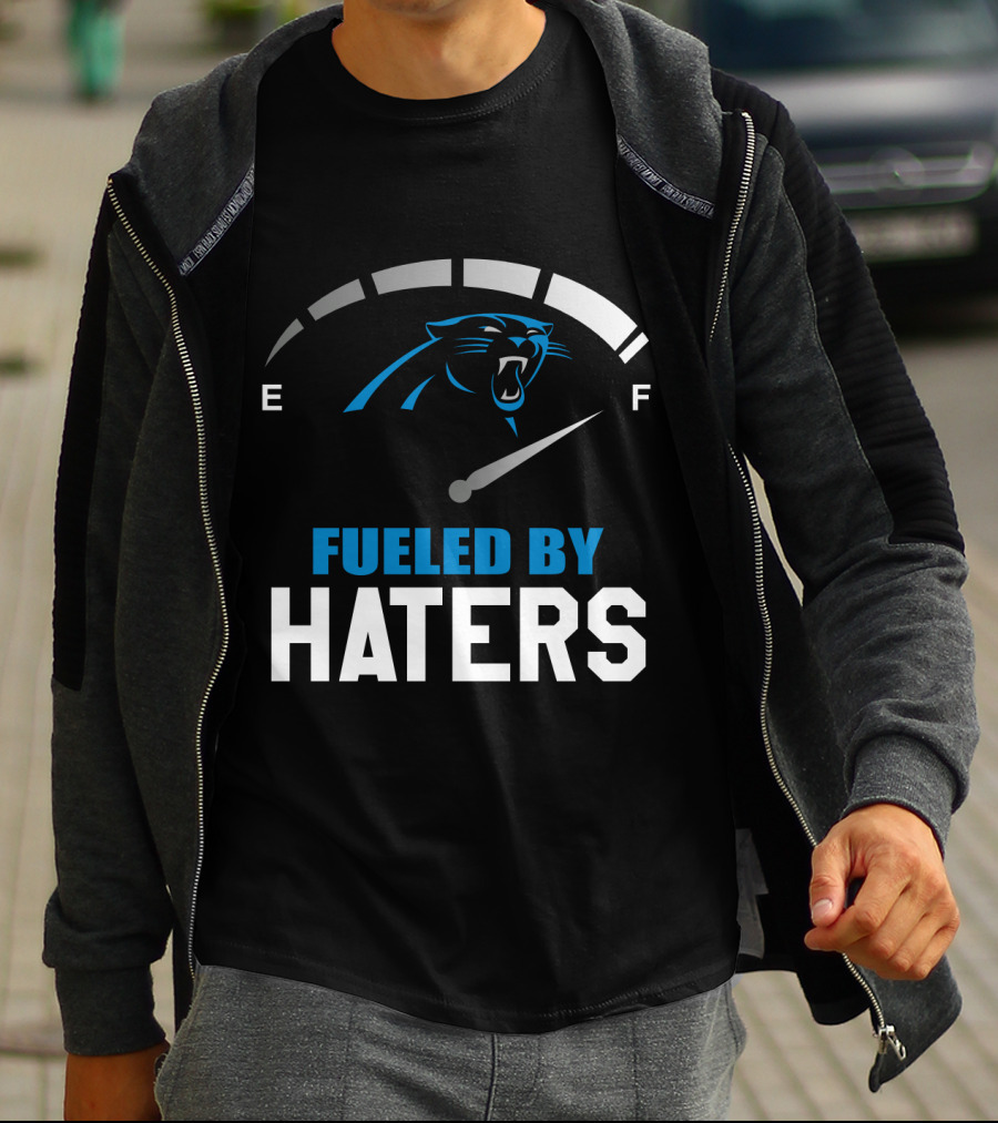 Carolina Panthers Fueled By Haters Full Tank Gauge T-Shirt