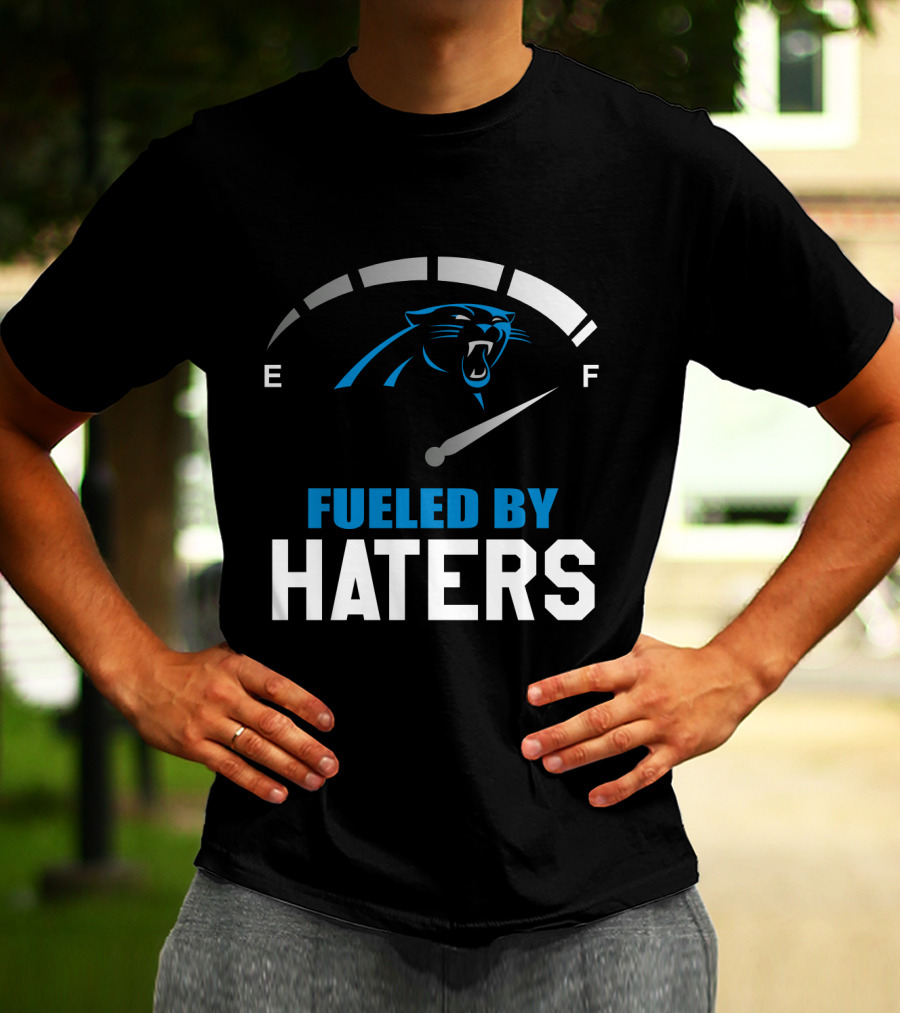 Carolina Panthers Fueled By Haters Full Tank Gauge T-Shirt