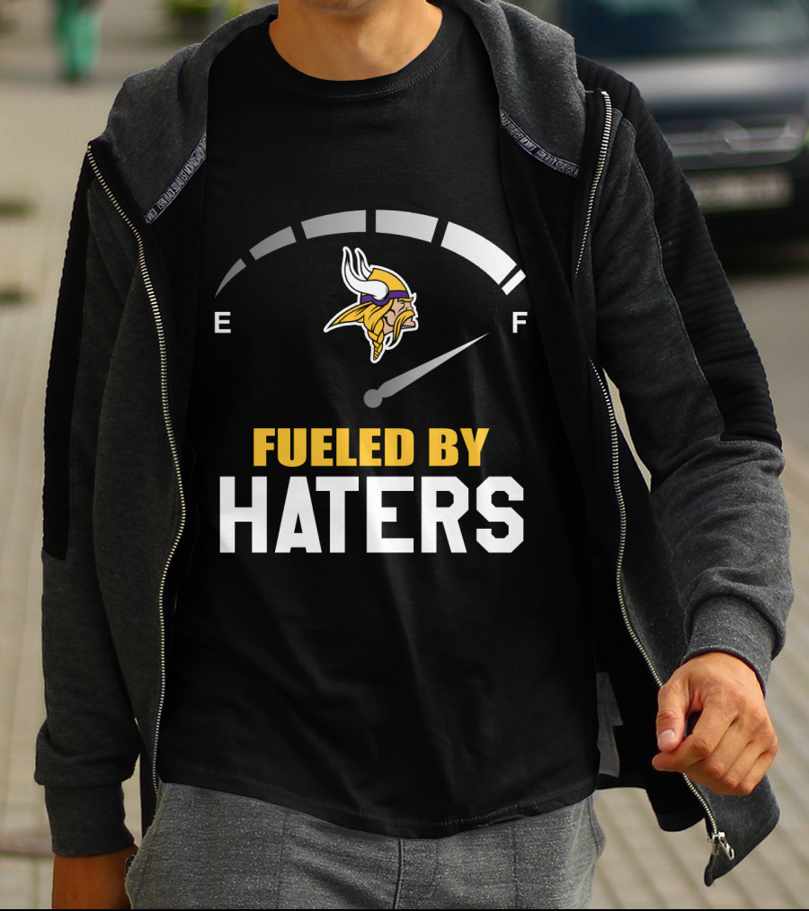 Minnesota Vikings Fueled By Haters Emblematic Meter Display T-Shirt