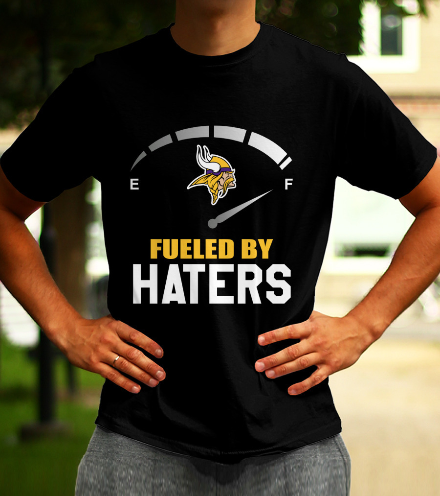 Minnesota Vikings Fueled By Haters Emblematic Meter Display T-Shirt