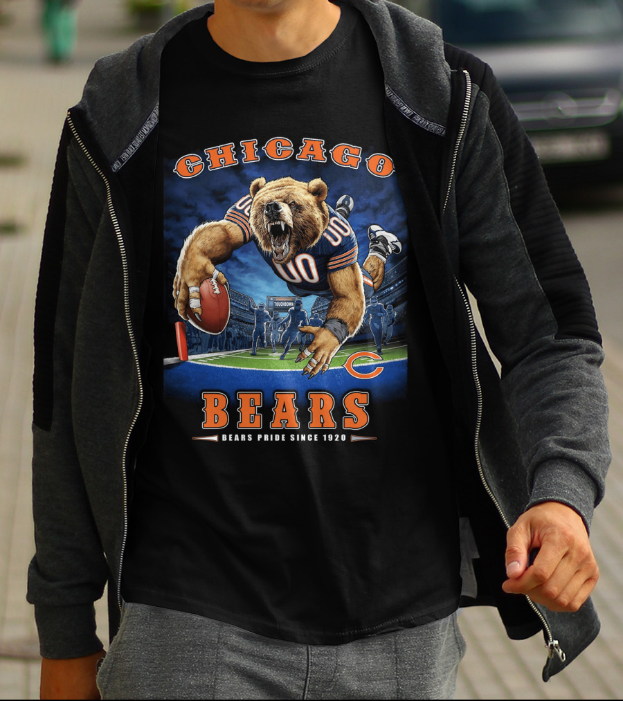 Chicago Bears Pride Since 1920 Touchdown Nfl Football T-Shirt