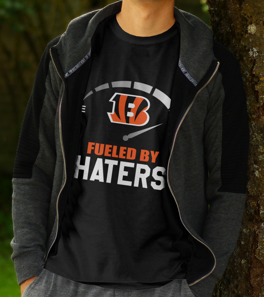 Cincinnati Bengals Fueled By Haters Gas Gauge T-Shirt