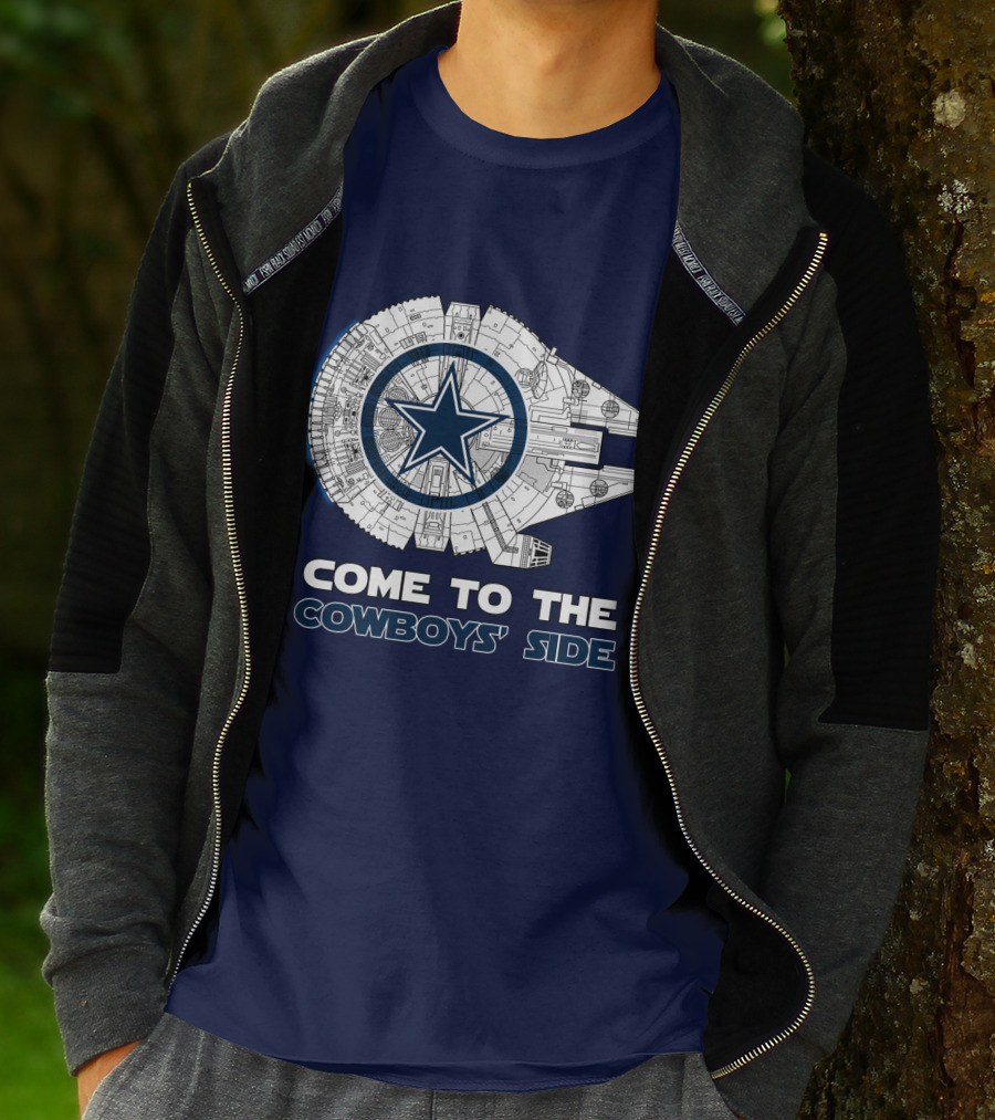 Come To The Cowboys' Side Millennium Falcon Star Cowboys T-Shirt