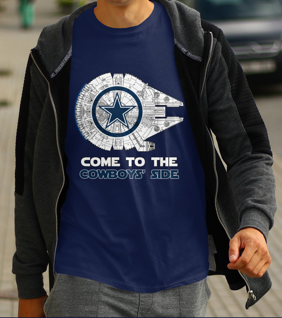 Come To The Cowboys' Side Millennium Falcon Star Cowboys T-Shirt