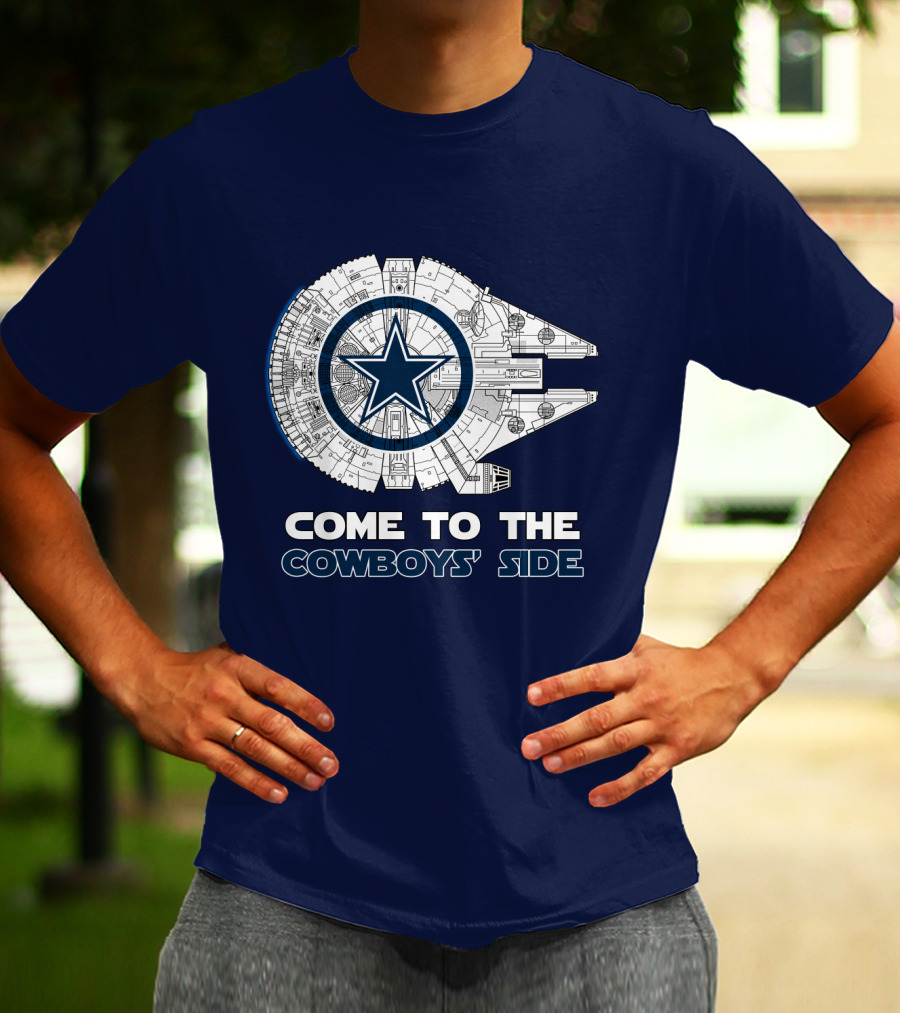 Come To The Cowboys' Side Millennium Falcon Star Cowboys T-Shirt