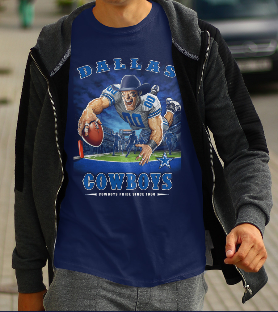 Dallas Cowboys Pride Since 1960 Touchdown End Zone Nfl T-Shirt