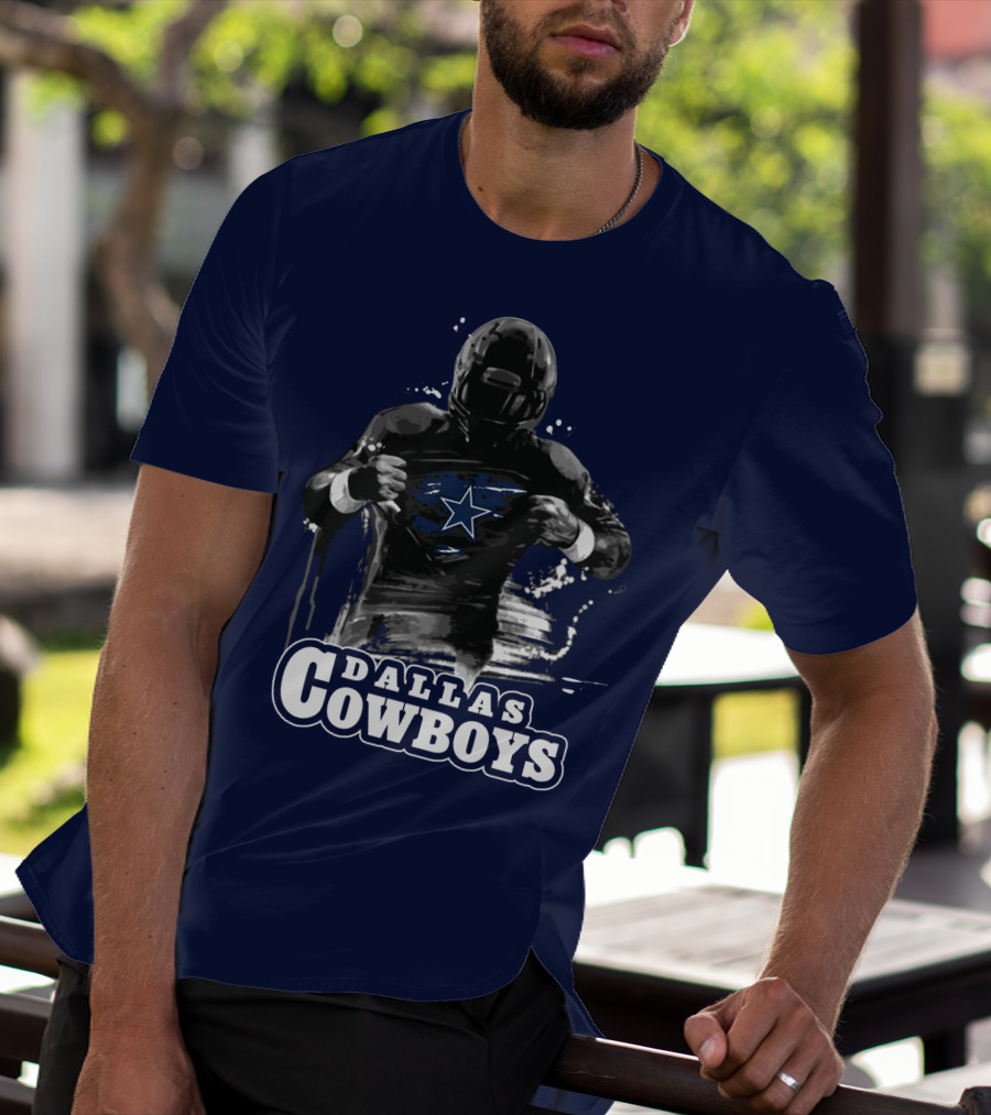 Dallas Cowboys Superhero Star Icon Football Player T-Shirt