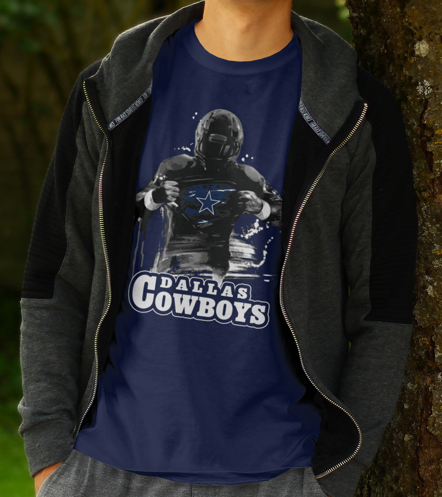 Dallas Cowboys Superhero Star Icon Football Player T-Shirt